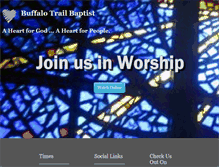 Tablet Screenshot of buffalotrailbaptist.org